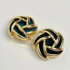 Retro Spiral Earrings