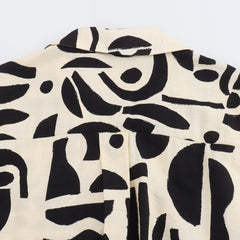 Pre Order: Belted Print Midi Shirt Dress