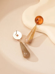 Resin Geometric Irregular Water Drop Acrylic Earrings