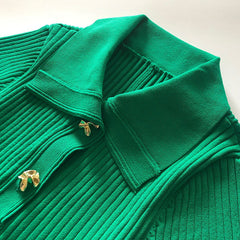 Solid Mambo Long Knitted Dress