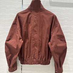 Vintage Thread Collar Long Sleeve Jacket