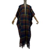 Multi Tartan Plaid Maxi Cardigan - WINI