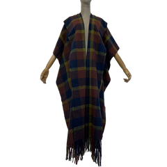 Multi Tartan Plaid Maxi Cardigan - WINI
