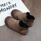 Cozy Autumn Vintage Handmade Comfort Short Boots Women