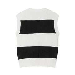 Heart Knitted Stripe Vest