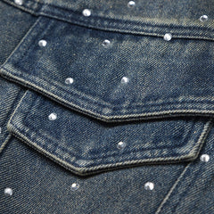 Hot Diamond Distressed Loose Denim Jacket