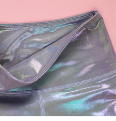 Shiny Yoga Push Up Bra + High Waist Stretch Pants Set