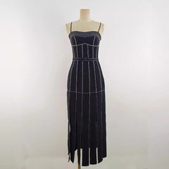 Slit Spaghetti Strap Maxi Dress
