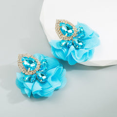 Retro Lace Diamond Studded Earrings