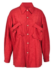 Casual Long Sleeved Large Pocket Shirt