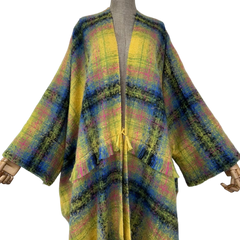 Cozy Plaid Maxi Winter Cardigan - WINI