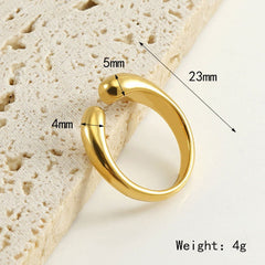 Stainless Steel Adjustable Ring