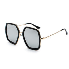 Metal Large Frame Sunglasses