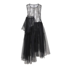 Irregular Multi Layered Mesh Dress