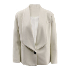 Single Button Loose Suit Jacket