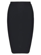 Solid Bandage High Waist Skirt
