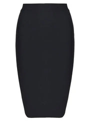 Solid Bandage High Waist Skirt