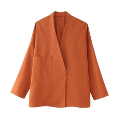 Solid V-Neck Casual Shirt + Pants