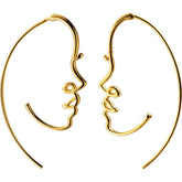 Minimalist Face Earrings