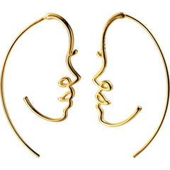 Minimalist Face Earrings