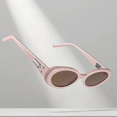 Retro Oval Panel Sunglasses