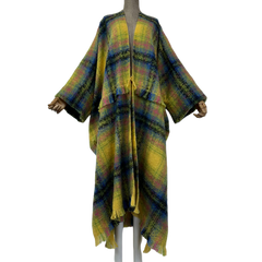 Cozy Plaid Maxi Winter Cardigan - WINI