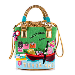 Thailand-Themed Souvenir Bucket Bag