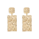 Geometric Retro Creative Alloy Pleated Earrings