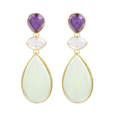 Water Drop Morandi Color Earrings