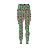 Ubuso Green High-Waisted Leggings