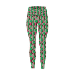 Ubuso Green High-Waisted Leggings