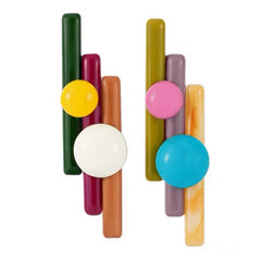 Multicolor Panpipes High-End Earrings