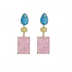 Rhinestones Tassel Earrings