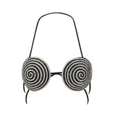 Circular Chain Strap Bra