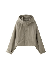 Hooded Loose Fit Casual Jacket