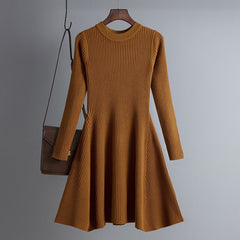 Simple Chic A-Line Thick Sweater Dress