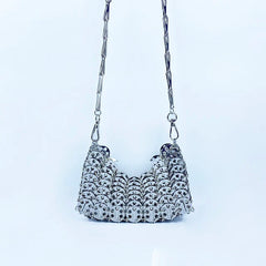Pre Order: Bright Metal Sheet Crossbody Bag