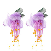 Pre Order: Bohemian Flower Beaded Drop Earrings