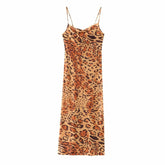 Casual Leopard Print Cami Dress