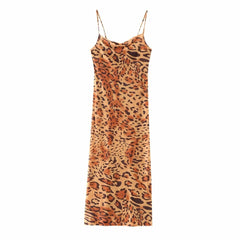 Casual Leopard Print Cami Dress