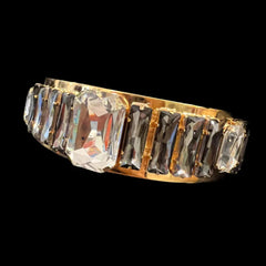 Oversized Rhinestone Choker Necklace + Earrings Set