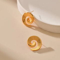 Minimalist Vortex High-End Stud Earrings