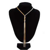 Woven Flat Snake Chain Necklace