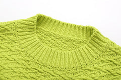 Strawberry Jacquard Loose Knitted Sweater