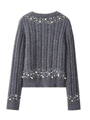 Pearl Embellished Knitted Cardigan