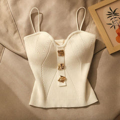 Solid Cross Knit Camisole