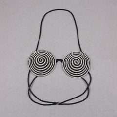 Circular Chain Strap Bra