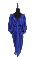 Deep V-Neck Backless Cross Tie Dress