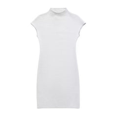Solid Stretch Knit Bodycon Mini Dress