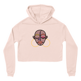 Mocha Cropped Hoodie - Blush